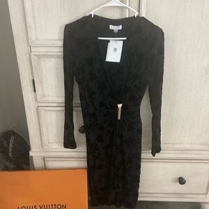 Chic Black Wrap Dress